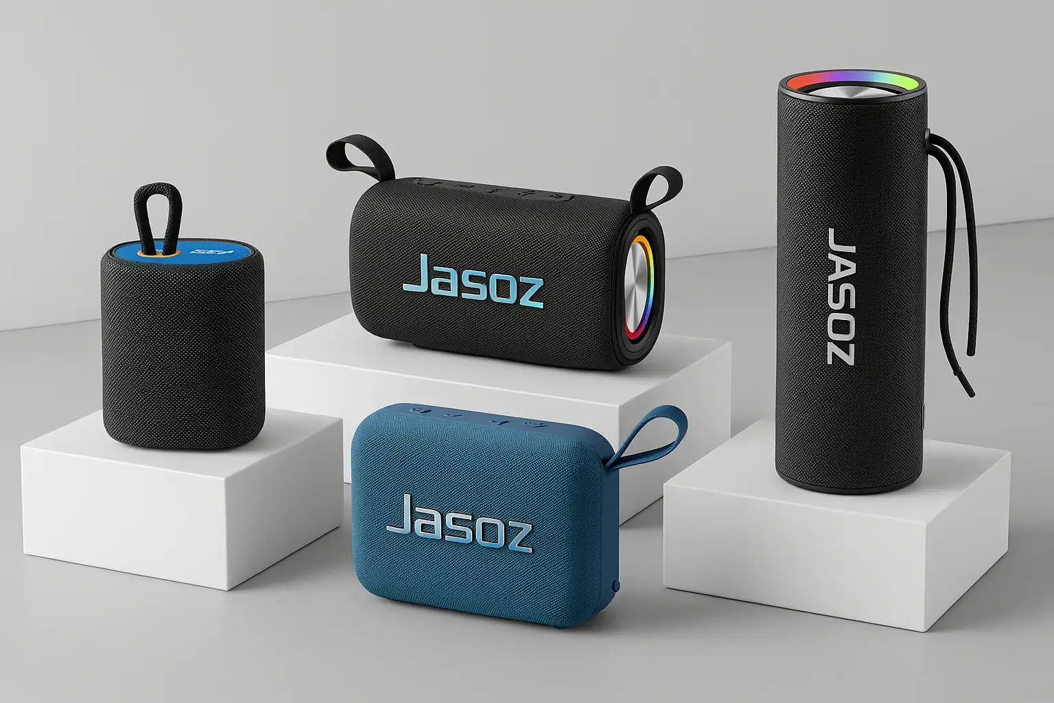 Loa Bluetooth Pro Jasoz T-K159 – Công Suất 10W, Pin 1800mAh, Bluetooth 5.2 Ổn Định, Ghép Đôi TWS, Chống Nước IPX5 2 Bộ sưu tập Loa Bluetooth Jasoz nhiều mẫu, nhiều kích thước, hỗ trợ Bluetooth 5.2, pin dung lượng cao, âm thanh 5W–20W