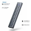 Bộ chia 16 cổng USB 3.0 có công tắc độc lập Jasoz T-F173 tốc độ 5Gbps kèm nguồn 12V