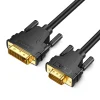 Hai đầu cắm DVI male và VGA male mạ vàng 24K của cáp chuyển DVI sang VGA Jasoz T-B131 1.8M, Full HD 1080p/60Hz
