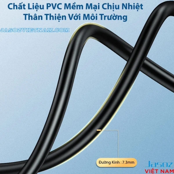 Vỏ cáp PVC mềm dẻo thân thiện môi trường của Jasoz A105, đường kính ngoài 7.3mm