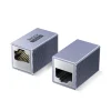 Đầu Nối Mạng CAT7 Jasoz T-G203 — Vỏ Nhôm Chống Nhiễu, Mạ Vàng,Tốc Độ 10Gbps 1 Đầu nối mạng RJ45 cái-cái Jasoz T-G203 10Gbps vỏ hợp kim nhôm rãnh tản nhiệt — 2 góc cổng RJ45 và chân mạ vàng